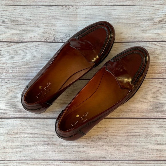 Kate Spade Burgundy Loafers - Picture 2 of 4